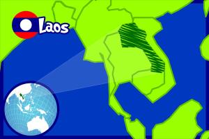 Map of Laos
